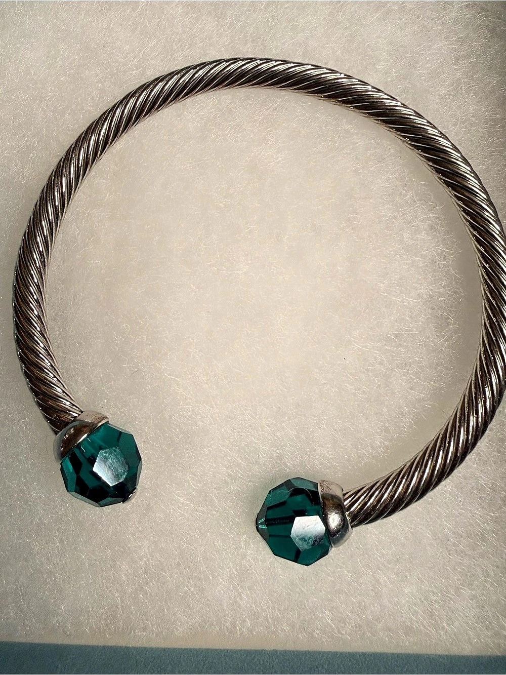 Touchstone Crystal by Swarovski with a twist bracelet